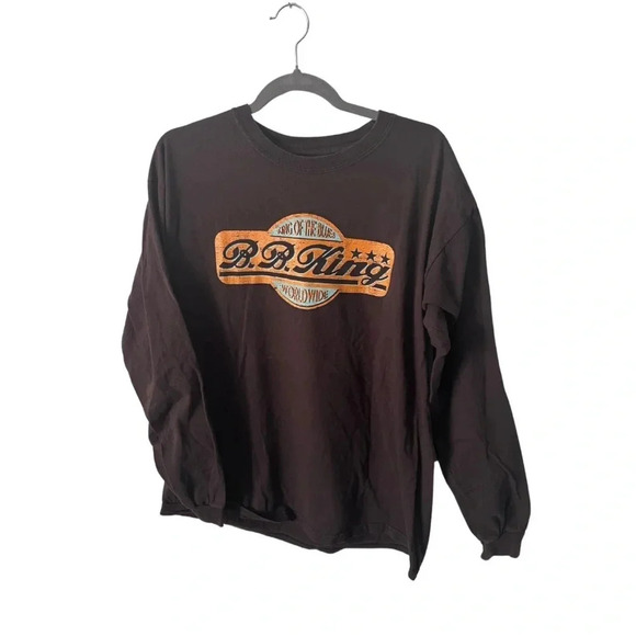 BB King | King of The Blues 2010 Tour Long-Sleeve Shirt |  Size L - Picture 1 of 6